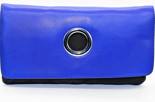 Blue-Black Clutch purse