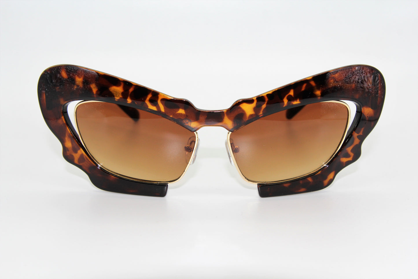 Women Leopard/ Cat eye Umbre Elegant Stylish Sunglasses 2 Piece