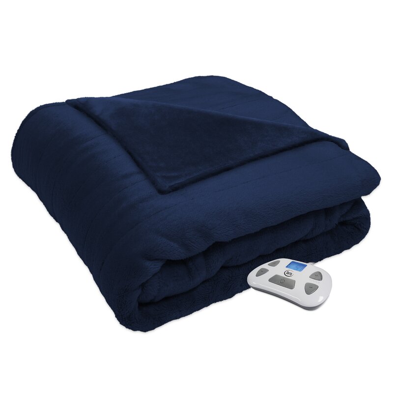 Serta Silky Plush Warming Blanket