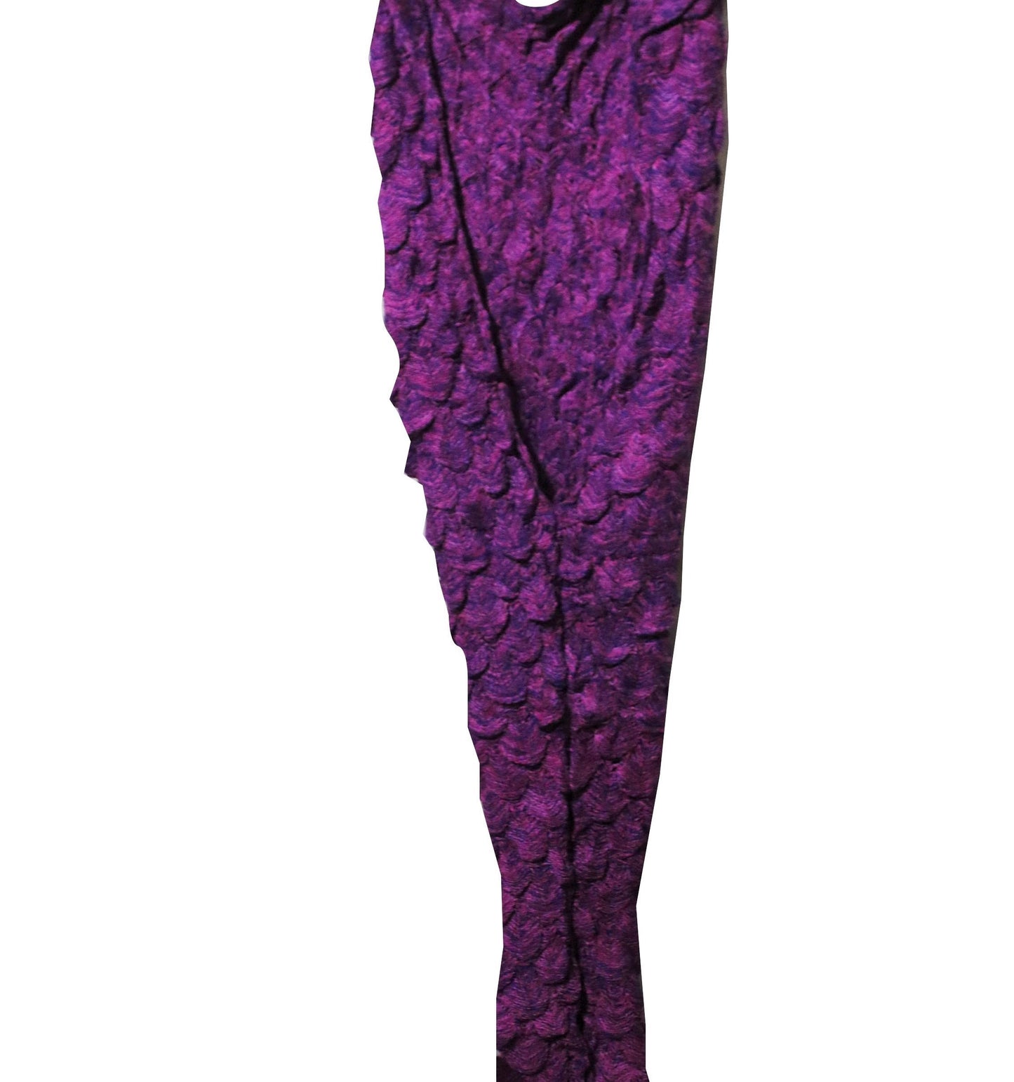 Crochet Adult/Teens Mermaid Blanket with Tail  fringes Dark Purple-Pink