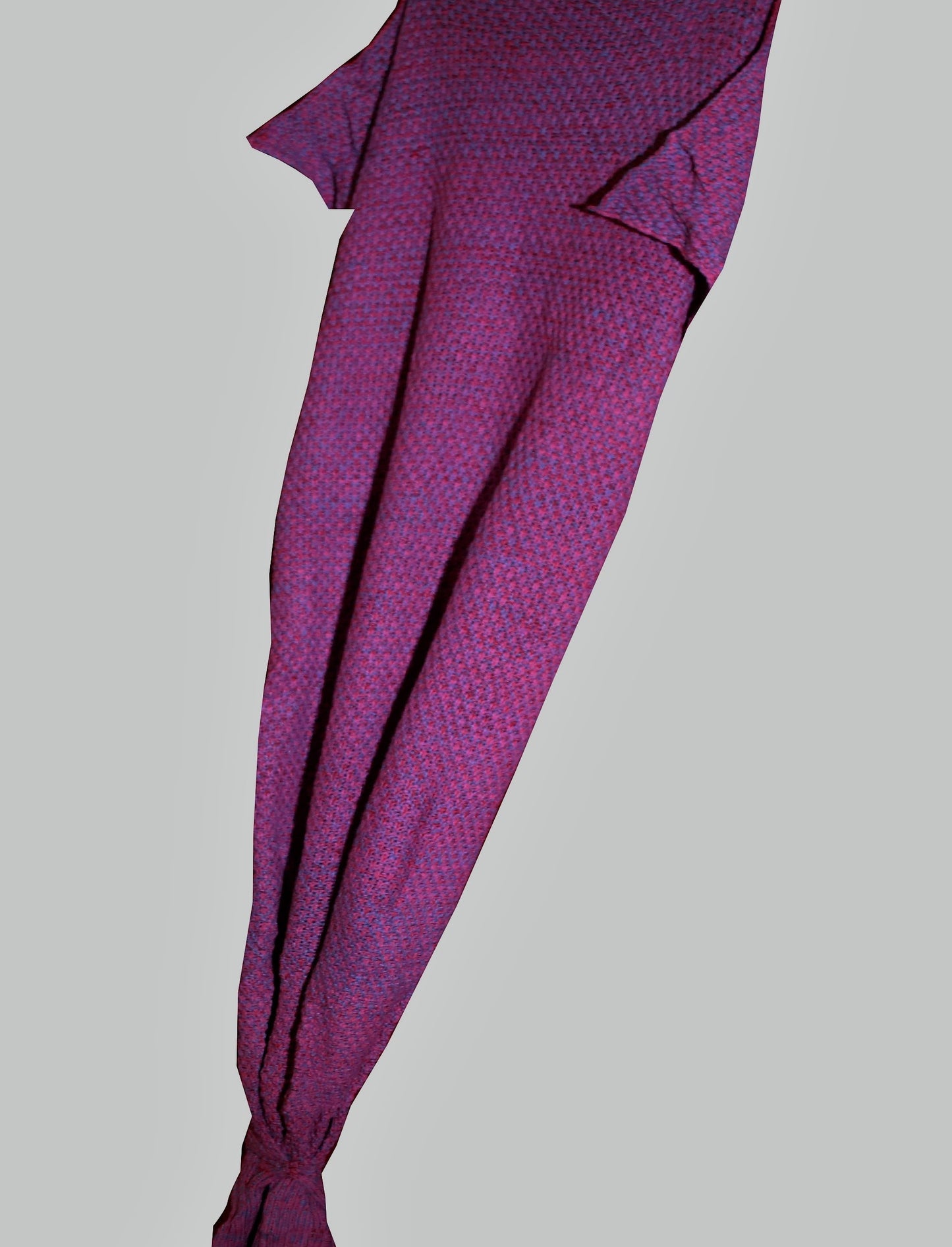 Crochet Adult/Teens Mermaid Blanket with Tail - Fuscia-Purple