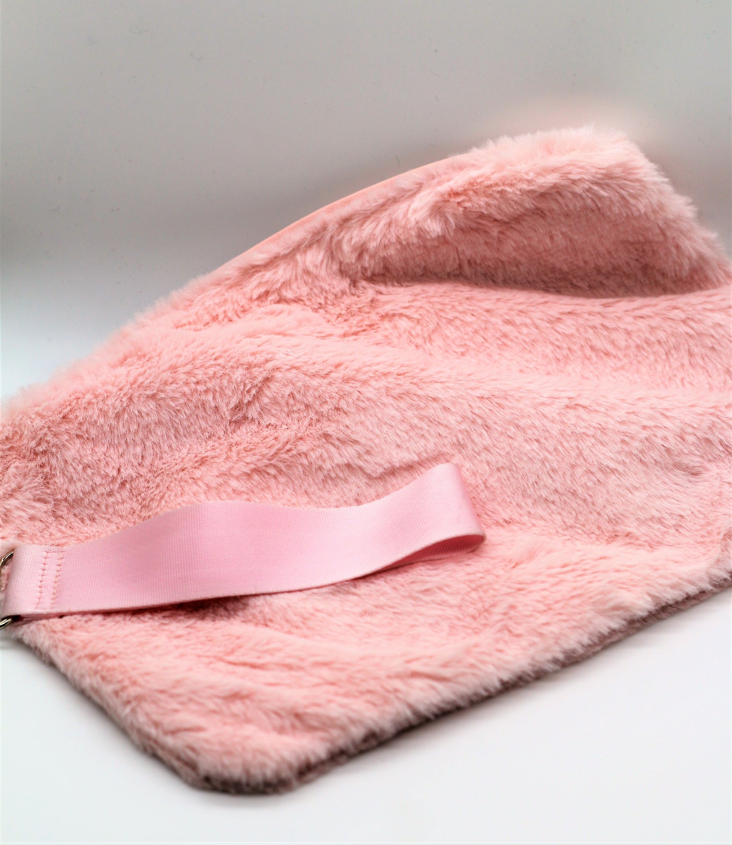 Pink Soft Faux Fur Purse