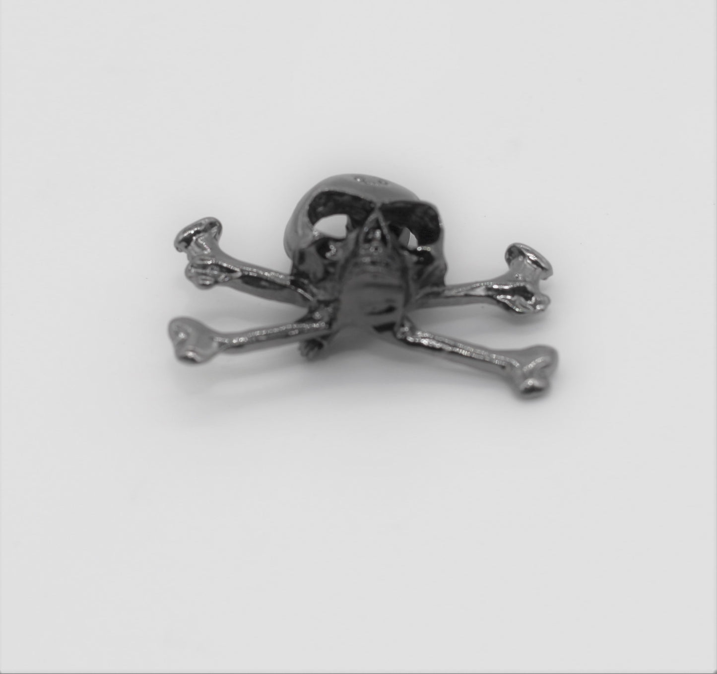 Unisex Crystal Skull Pin Brooch Biker Jewelry