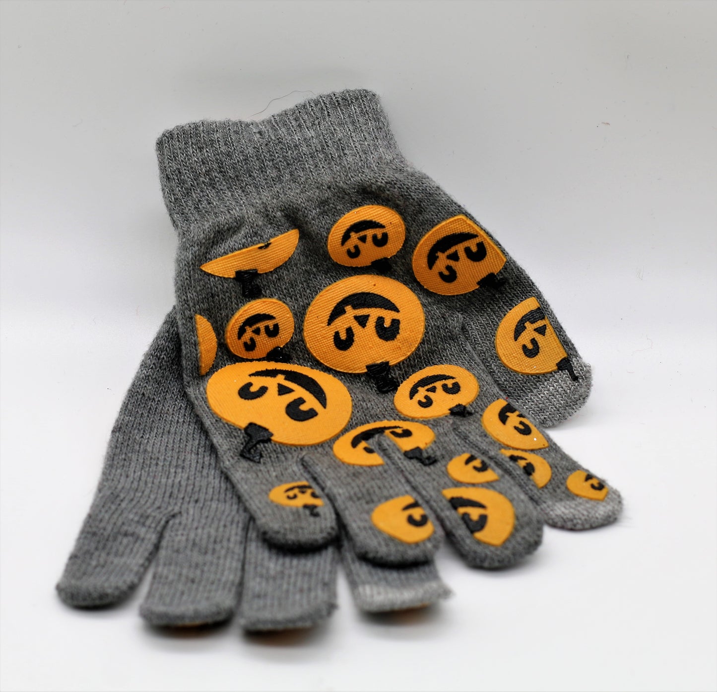 Gloves with Pumpkin Head