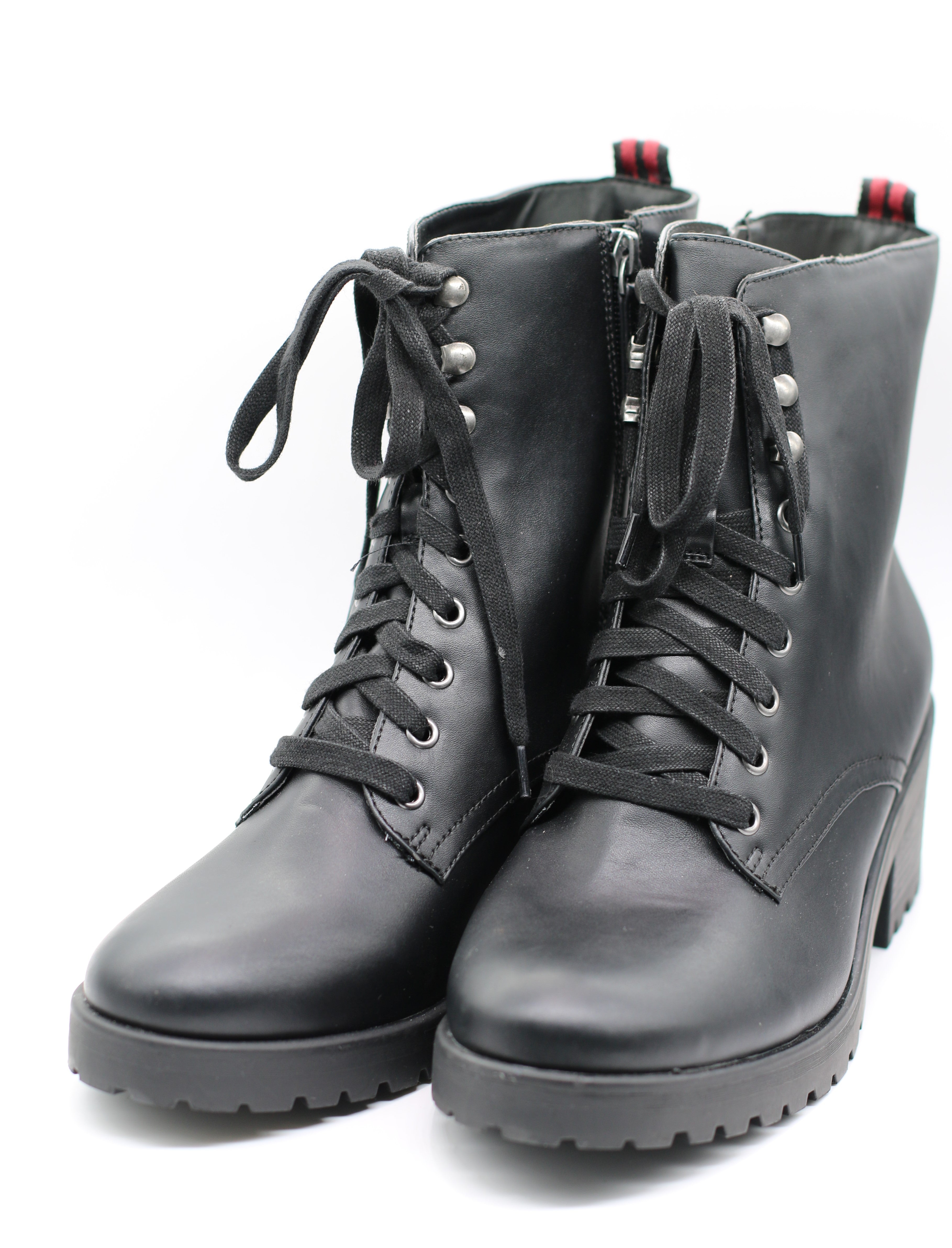 Women's Scoop Lug Sole Combat Boots – 499Trezurz.com