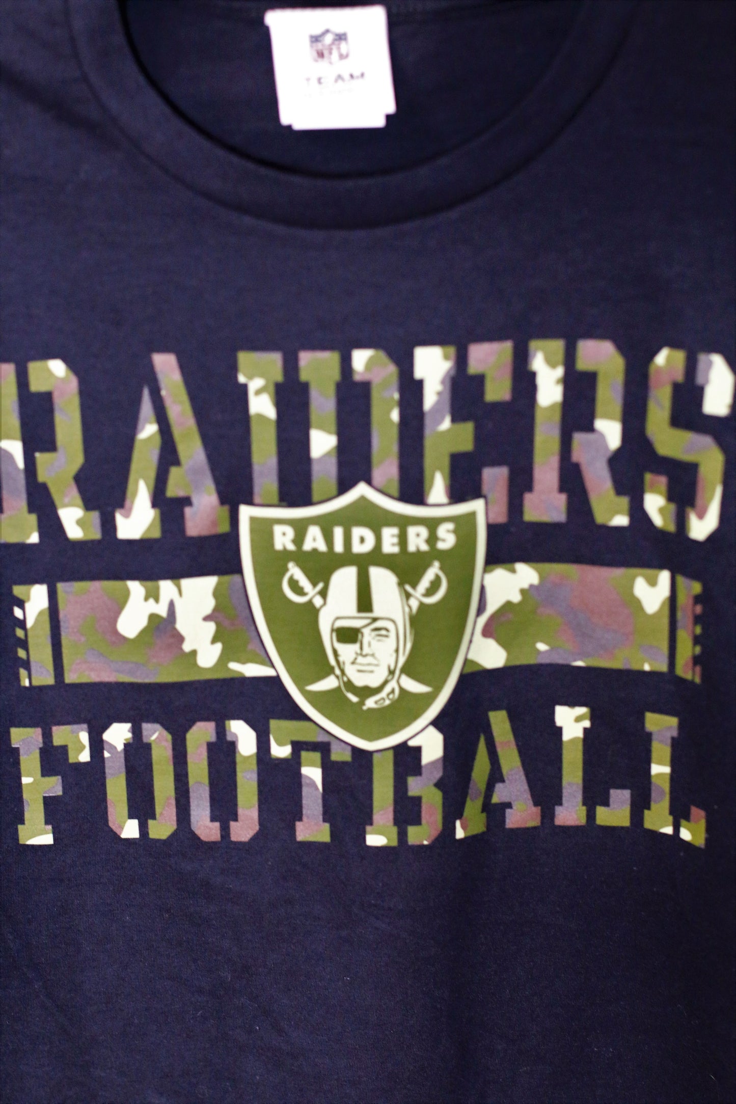 Oakland Raiders Long sleeve Camouflage T-Shirt