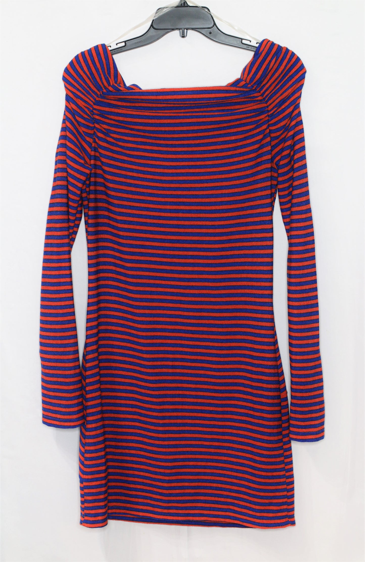 Red And Blue Striped Dress