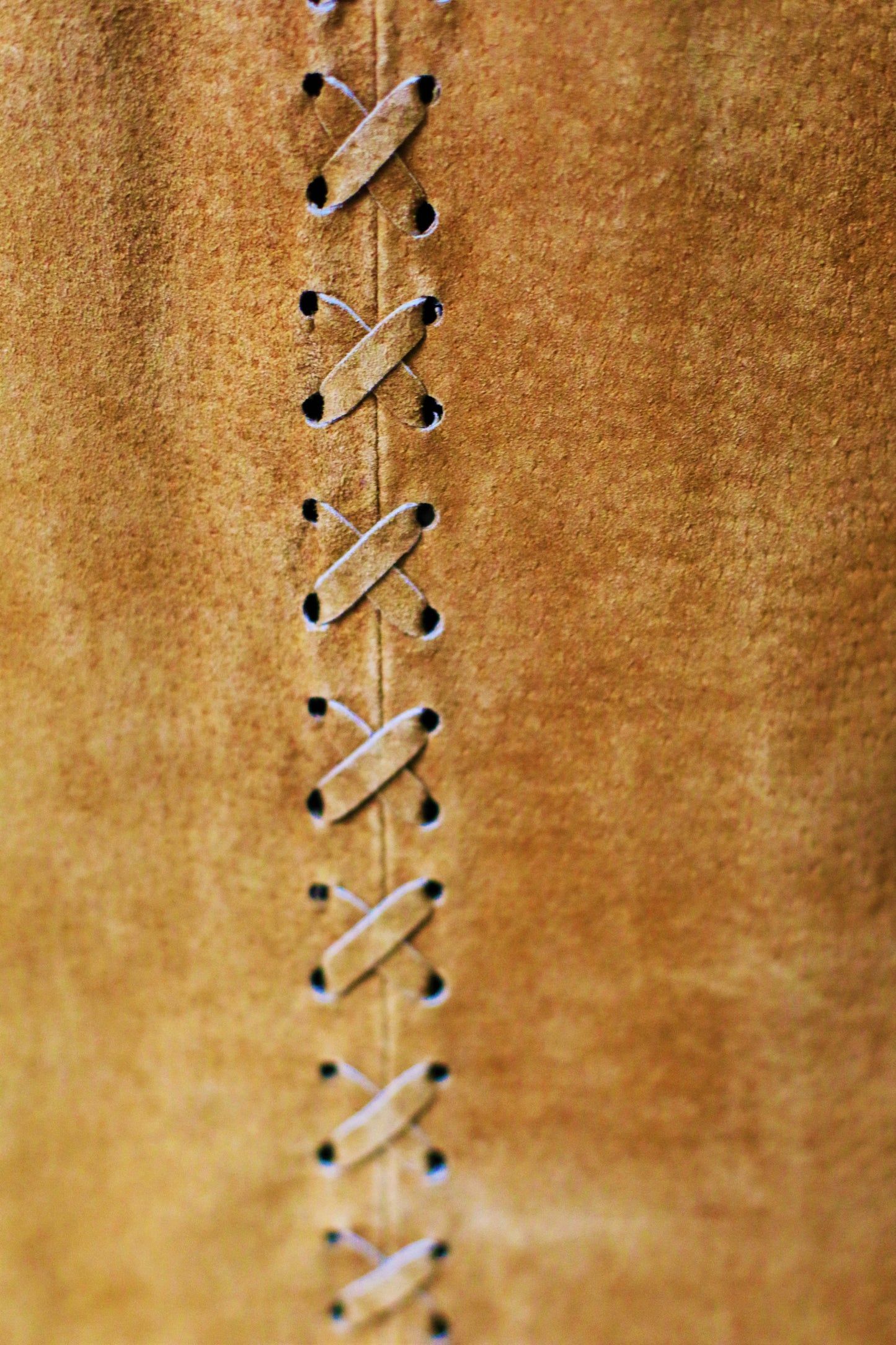 Asymmetrical Fringe Suede Leather Skirt