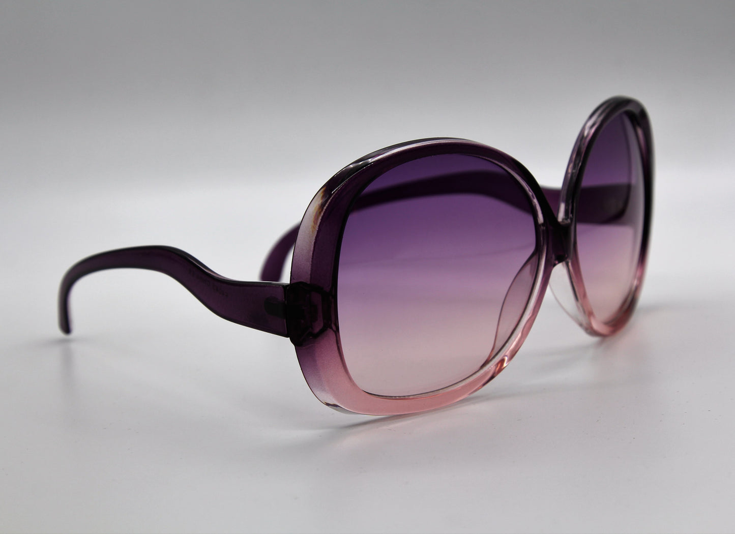Womens Oversized Purple Gradient Huge Sunglasses Vintage Style