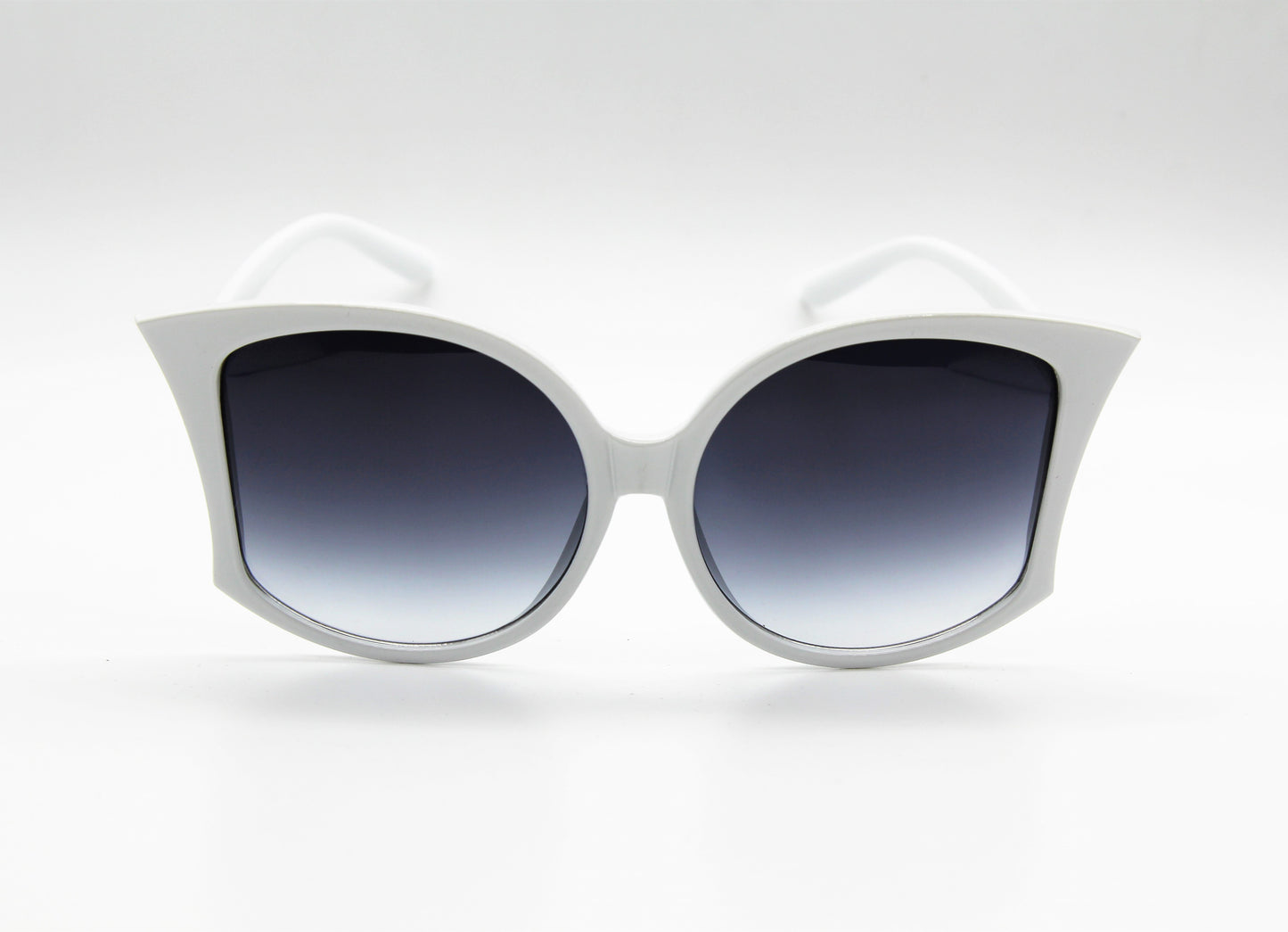 Cat Eye White Sunglasses