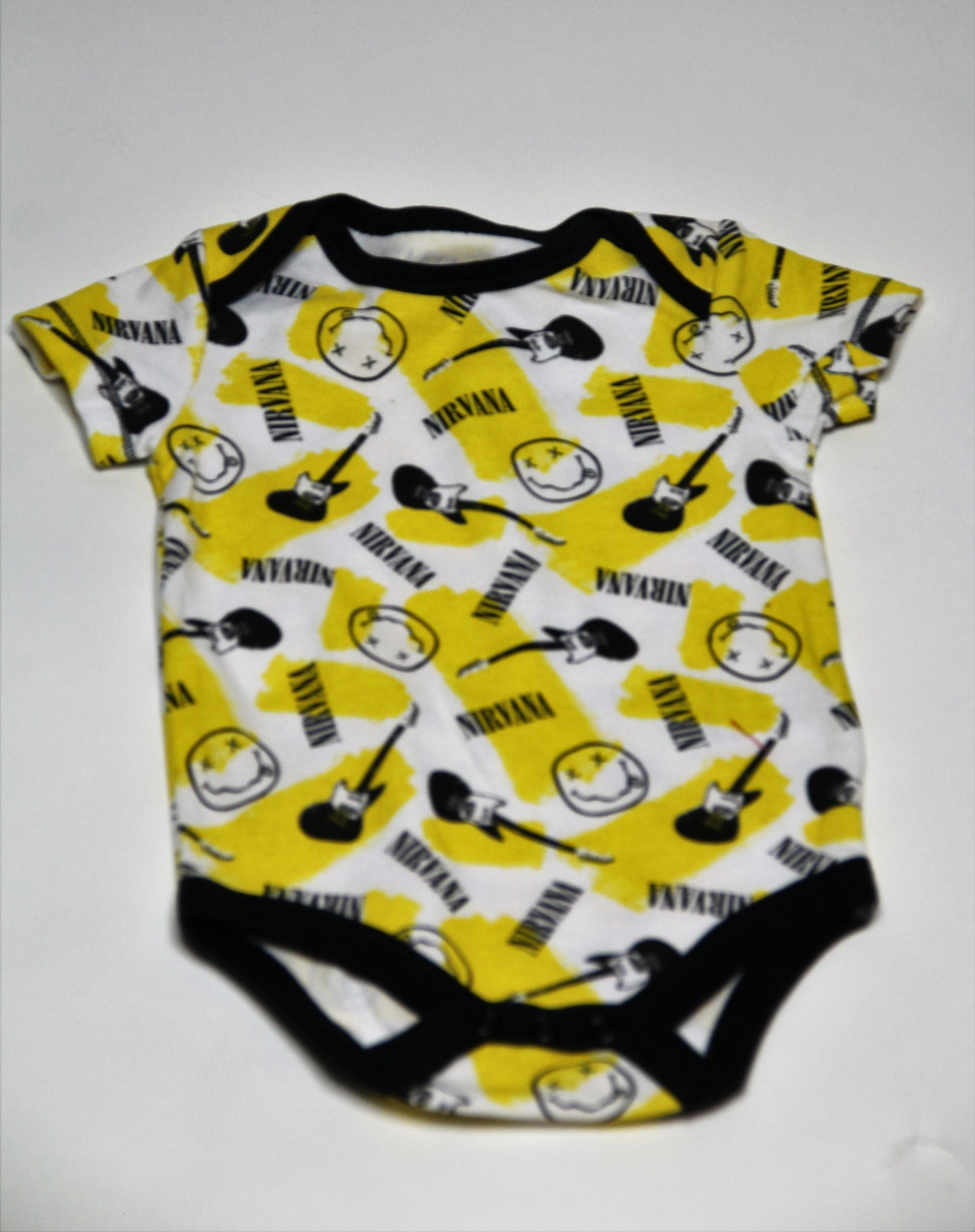 Nirvana Baby One Piece/Bodysuit   Yellow Onesie