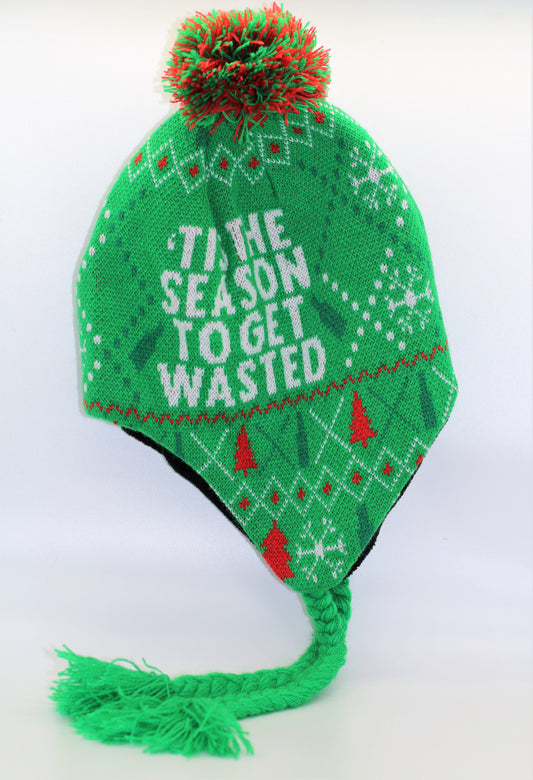Tis The Season To Get Wasted Christmas Beanie Hat
