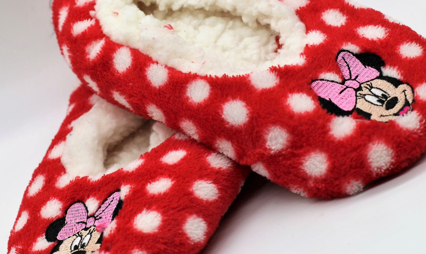 Womens Disney's Minnie Mouse  Slipper Socks