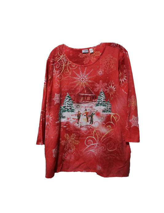 Holiday Editions Women's Plus Holiday Red