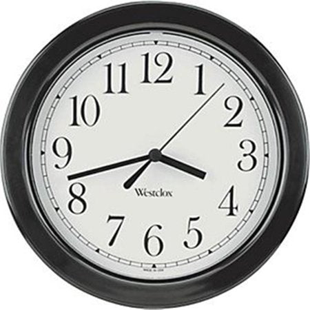 Westclox Round Wall Clock Black