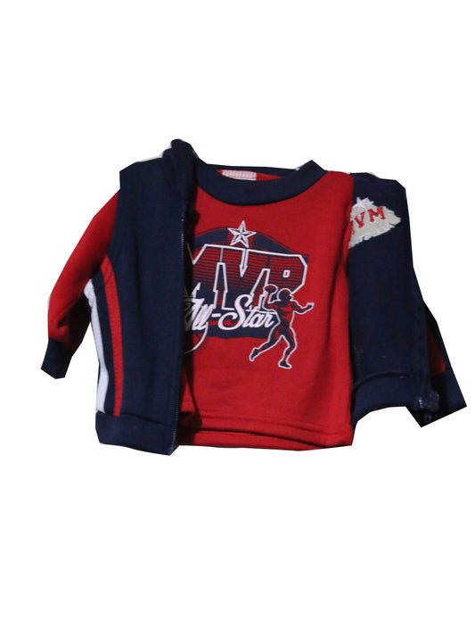 2 Piece baby Boy Vest with Long-sleeved shirt