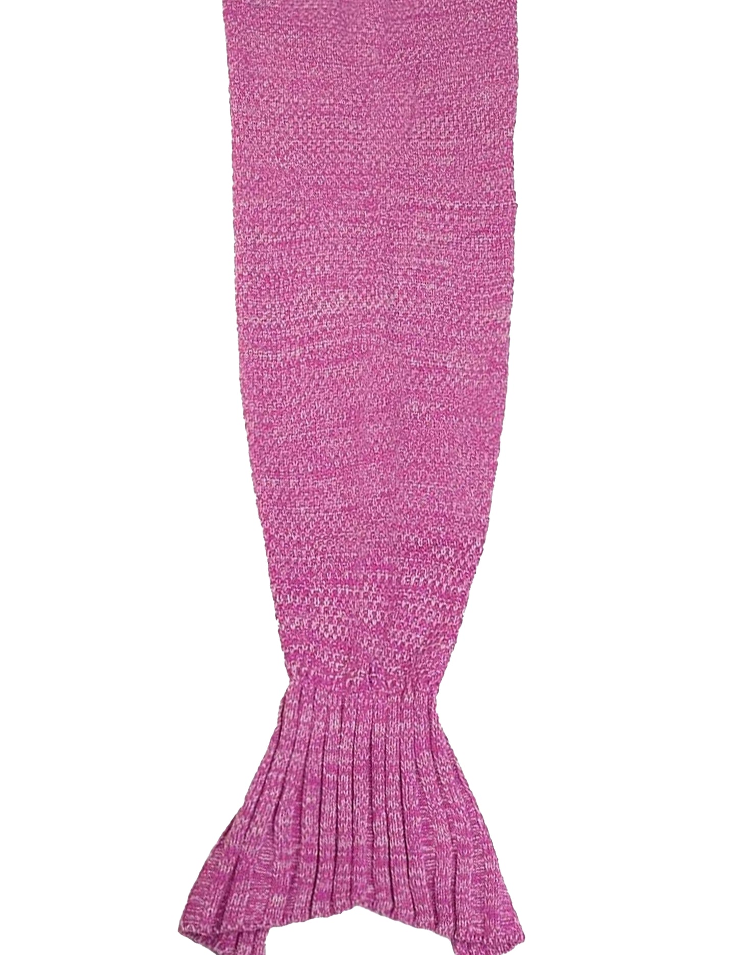 Crochet Adult/Teen/Kids Mermaid Blanket with Tail fuchsia-White