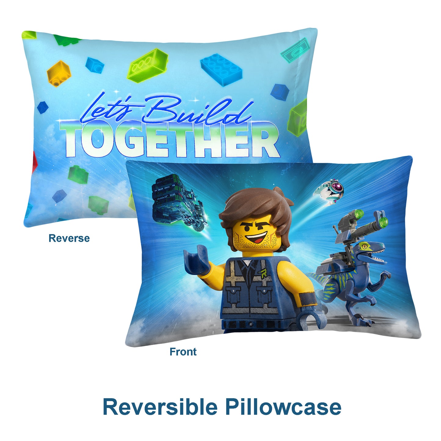 LEGO Movie 2"Rex-treme 4 Piece Reversible  Kids Twin Bedding Set