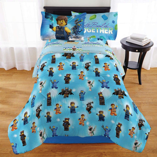 LEGO Movie 2"Rex-treme 4 Piece Reversible  Kids Twin Bedding Set
