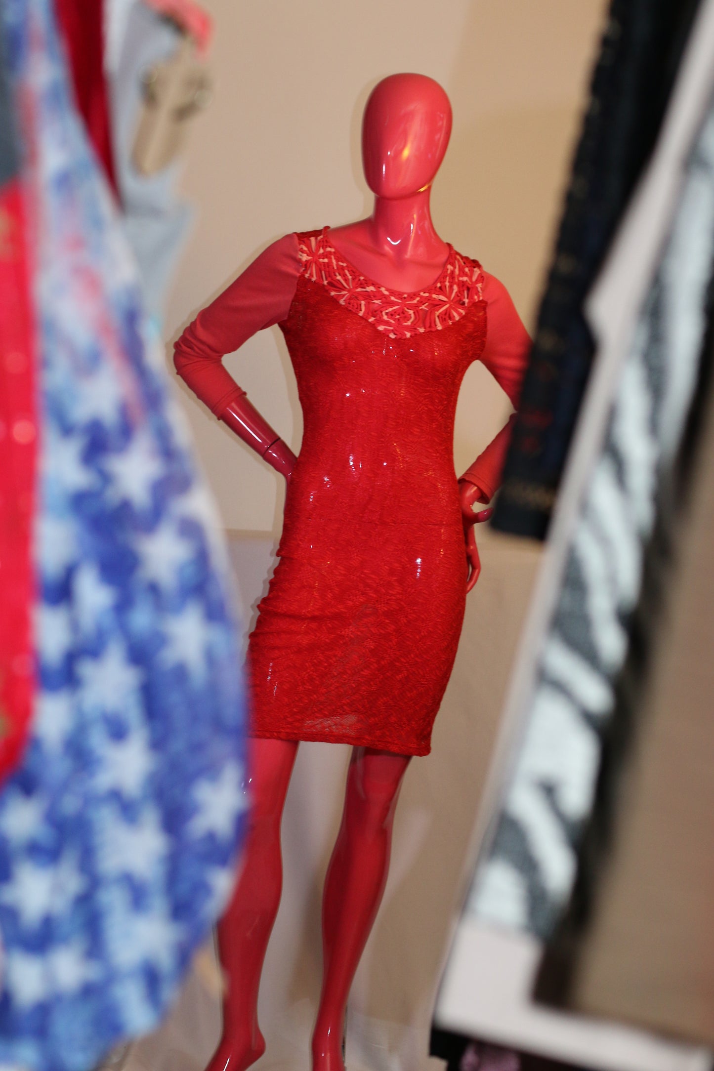Red Yarn Dress